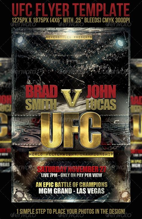 Ufc Fight Poster Template